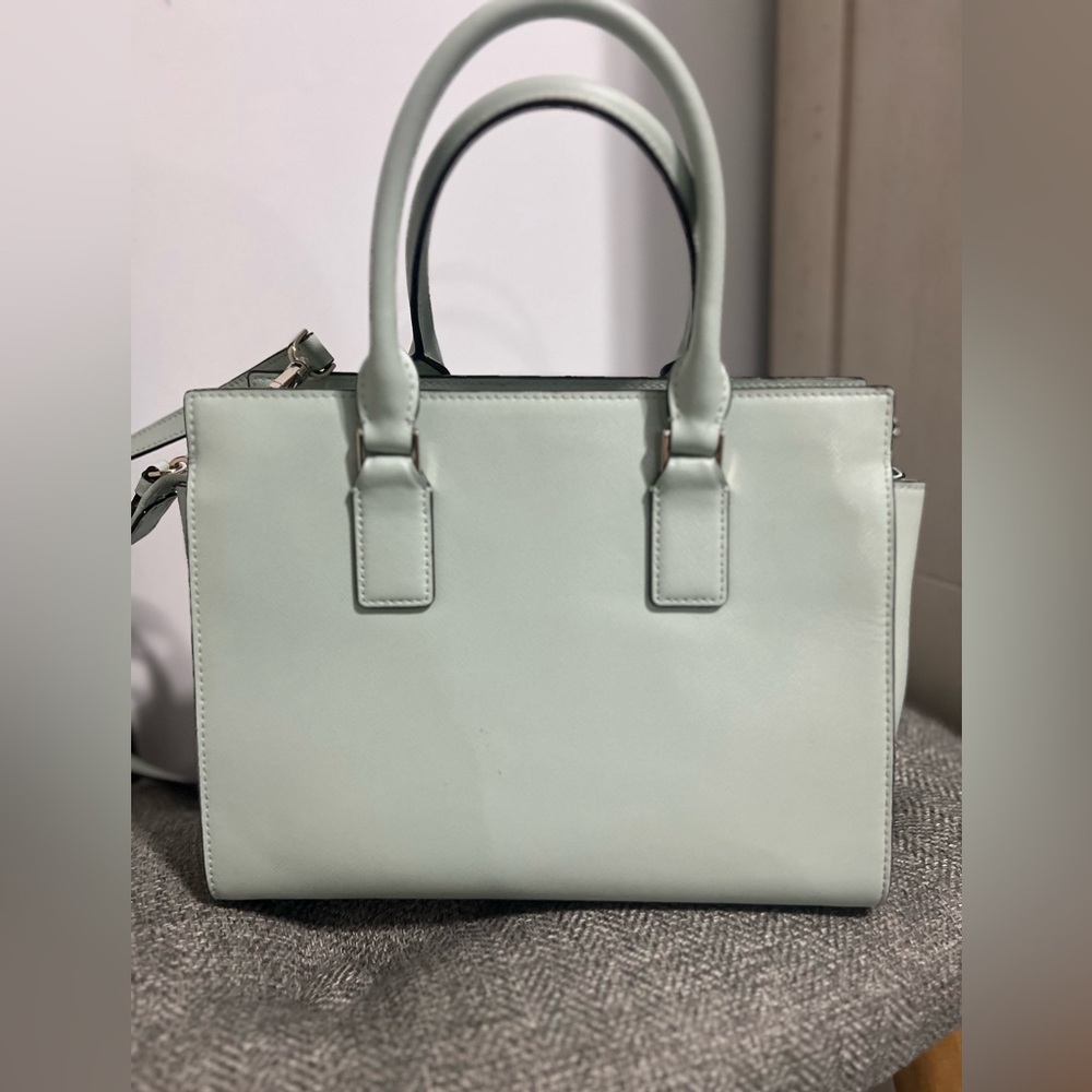 kate spade pastel mint green leather satchel - Picture 2 of 6